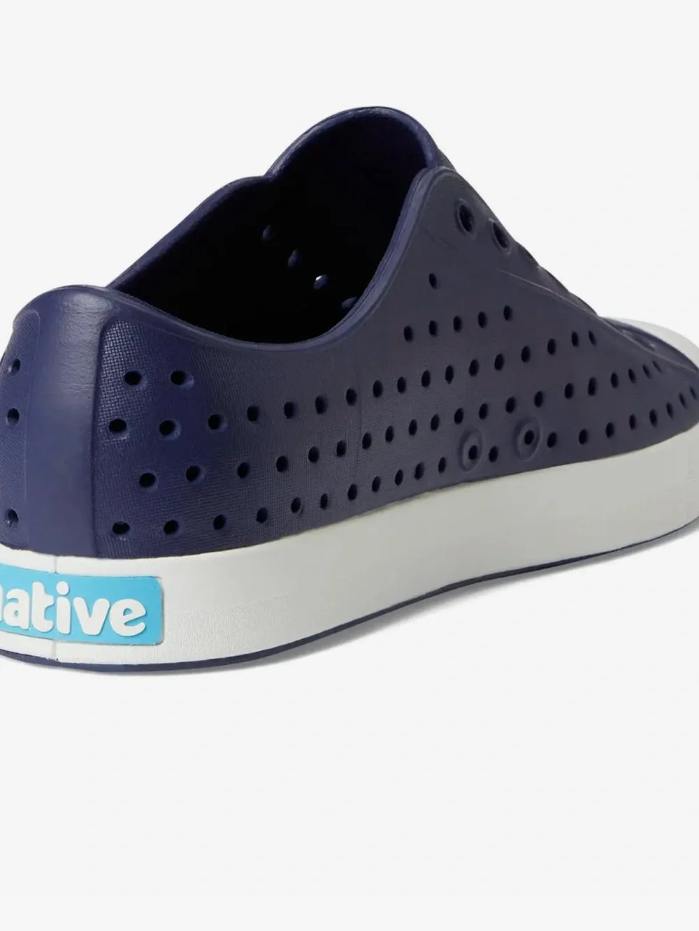 Native Slip-On Sandals in Navy and White